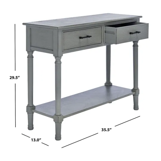 Kirkland's Home Distressed Ronan 2-Drawer Console Table- Entryway Furniture