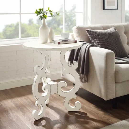 Kirkland's Home Distressed Scrollwork Accent Table- Accent & End Tables