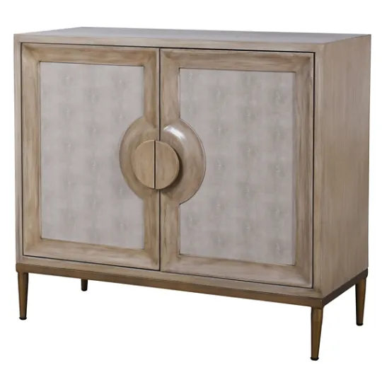Kirkland's Home Distressed Taupe And Gray 2-Door Cabinet- Cabinets & Sideboards