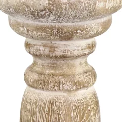 Kirkland's Home Distressed Turned Wood Candle Holder, 8 In.- Candle Holders
