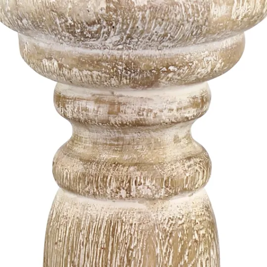 Kirkland's Home Distressed Turned Wood Candle Holder, 8 In.- Candle Holders