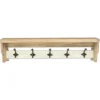 Kirkland's Home Distressed Wall Shelf With Hooks- Shelves