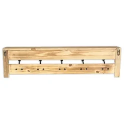 Kirkland's Home Distressed Wall Shelf With Hooks- Shelves
