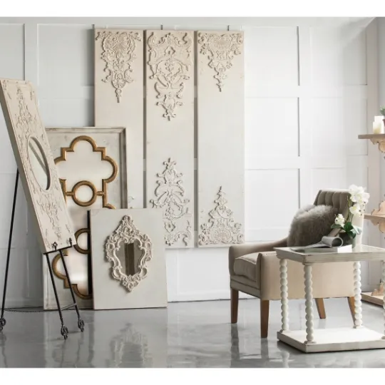 Kirkland's Home Distressed White And Gold Moroccan Mirror- Decorative Mirrors