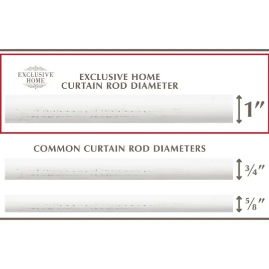 Kirkland's Home Distressed White Napoleon Curtain Rod, 120 In.- Curtain Rods & Hardware