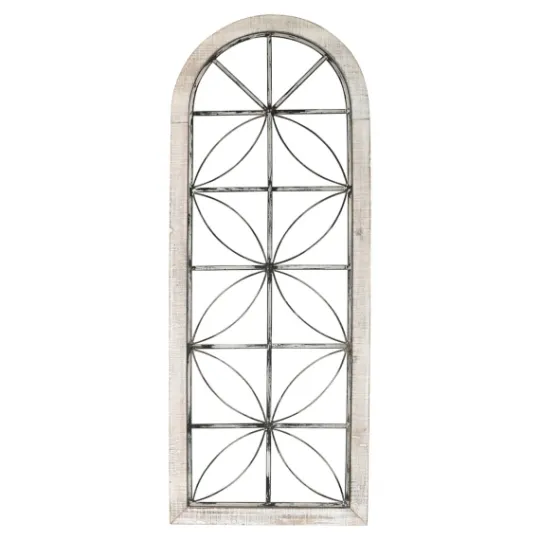 Kirkland's Home Distressed Wood And Metal Window Wall Plaque- Wall Plaques