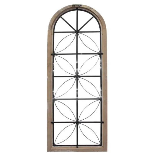 Kirkland's Home Distressed Wood And Metal Window Wall Plaque- Wall Plaques