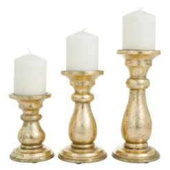 Kirkland's Home Distressed Wood Candle Holders, Set Of 3- Candle Holders