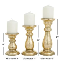 Kirkland's Home Distressed Wood Candle Holders, Set Of 3- Candle Holders