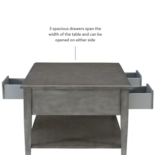 Kirkland's Home Distressed Wood 3-Drawer Coffee Table- Coffee Tables
