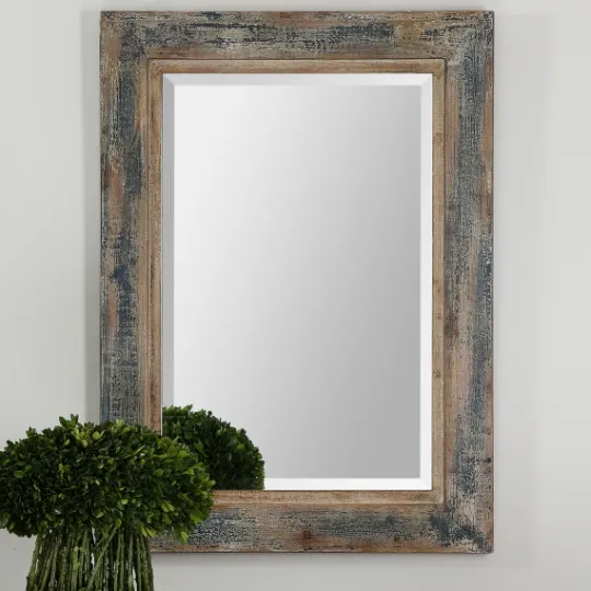 Kirkland's Home Distressed Wood Frame Wall Mirror- Decorative Mirrors