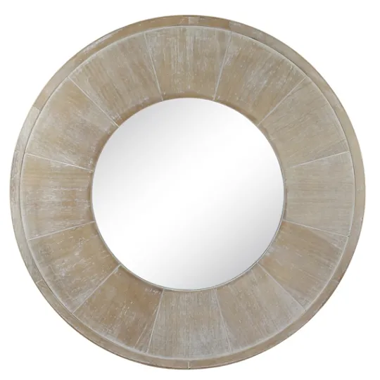 Kirkland's Home Distressed Wood Planked Frame Wall Mirror- Decorative Mirrors