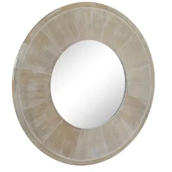 Kirkland's Home Distressed Wood Planked Frame Wall Mirror- Decorative Mirrors