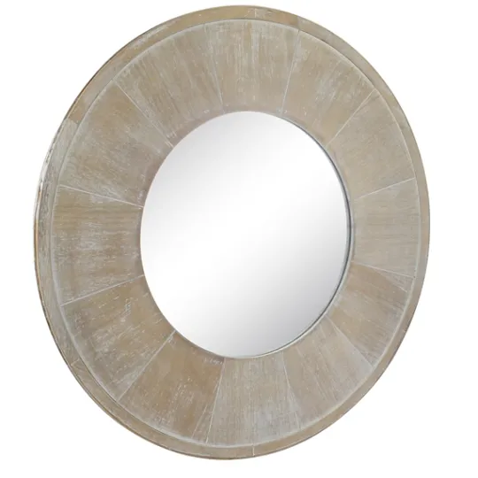 Kirkland's Home Distressed Wood Planked Frame Wall Mirror- Decorative Mirrors