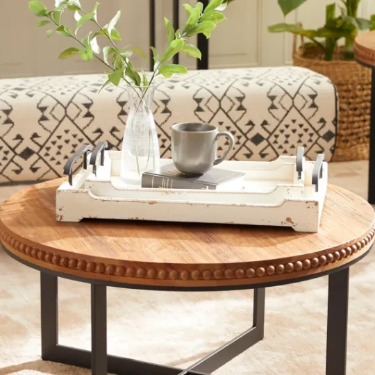 Kirkland's Home Distressed Wood Trays, Set Of 2- Decorative Trays