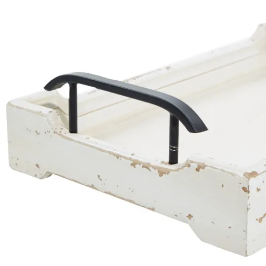 Kirkland's Home Distressed Wood Trays, Set Of 2- Decorative Trays