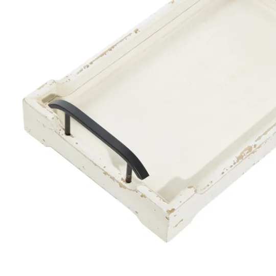 Kirkland's Home Distressed Wood Trays, Set Of 2- Decorative Trays