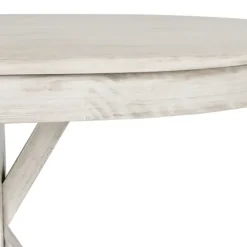 Kirkland's Home Distressed Wood X Base Oval Dining Table- Dining Tables
