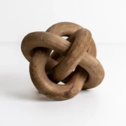 Kirkland's Home Distressed Wooden Knot Sculpture- Statues & Figurines
