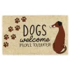 Kirkland's Home Dogs Welcome People Tolerated Doormat- Doormats