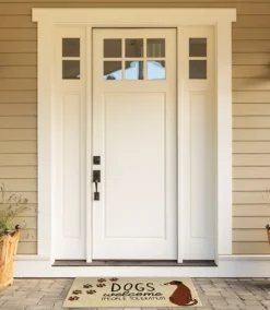 Kirkland's Home Dogs Welcome People Tolerated Doormat- Doormats