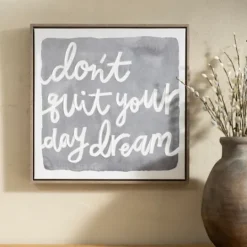Kirkland's Home Don'T Quit Your Daydream Canvas Wall Plaque- Wall Quotes & Signs