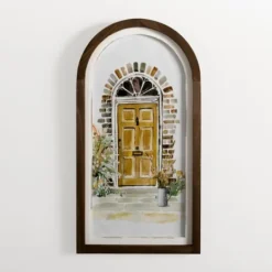 Kirkland's Home Door Arched Framed Art Print- Framed Art
