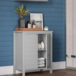 Kirkland's Home 2-Door Floor Cabinet- Bathroom Furniture