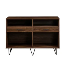Kirkland's Home Doreen Dark Brown Hairpin Console Table- Console Tables