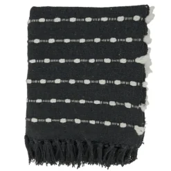 Kirkland's Home Dotted Fringe Throw Blanket- Blankets & Throws