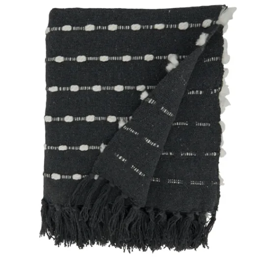 Kirkland's Home Dotted Fringe Throw Blanket- Blankets & Throws