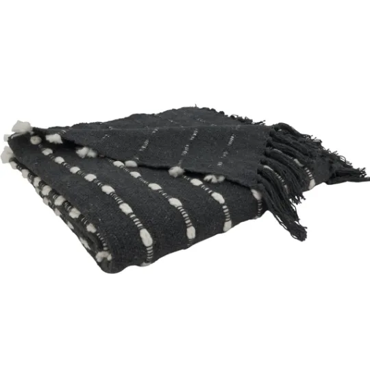 Kirkland's Home Dotted Fringe Throw Blanket- Blankets & Throws