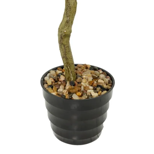 Kirkland's Home Douban Green In Ribbed Rock Planter- Trees & Topiaries