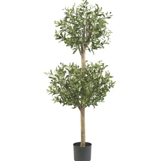 Kirkland's Home Double Ball Olive Tree Topiary- Trees & Topiaries