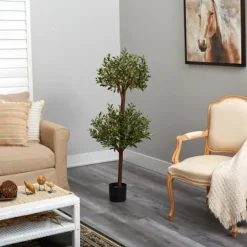 Kirkland's Home Double Ball Olive Tree Topiary- Trees & Topiaries