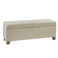 Kirkland's Home Double Opening Storage Bench- Benches & Ottomans