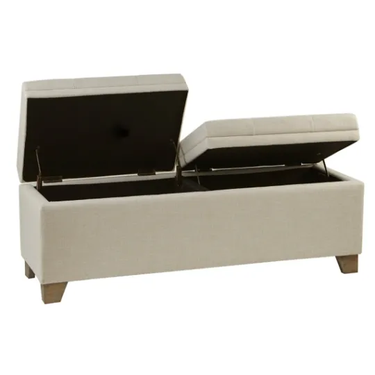 Kirkland's Home Double Opening Storage Bench- Benches & Ottomans