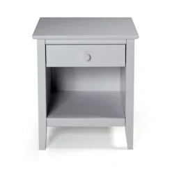 Kirkland's Home Dove Brazilian Pine Wood Nightstand- Nightstands