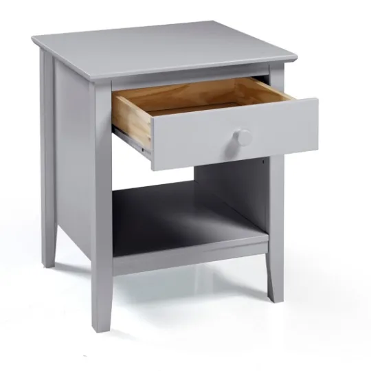 Kirkland's Home Dove Brazilian Pine Wood Nightstand- Nightstands