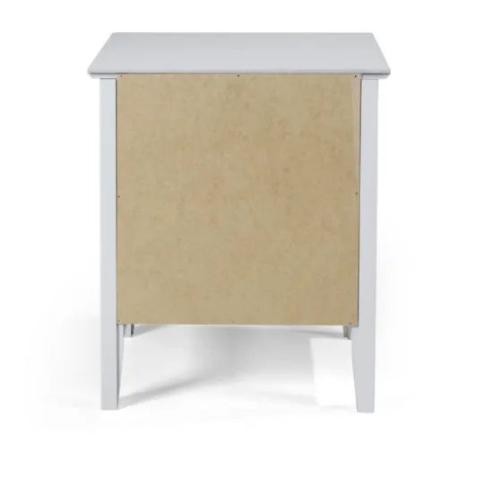 Kirkland's Home Dove Brazilian Pine Wood Nightstand- Nightstands