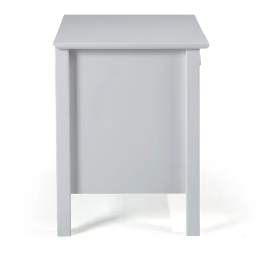 Kirkland's Home Dove Brazilian Pine Wood Nightstand- Nightstands
