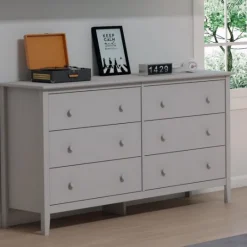 Kirkland's Home Dove Brazilian Pine Wood Dresser- Dressers & Chests