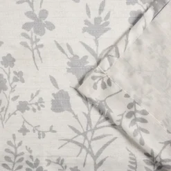 Kirkland's Home Dove Gray Floral 2-Pc. Curtain Panel Set, 96 In.- Curtains & Drapes