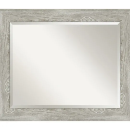 Kirkland's Home Dove Gray Scoop Frame Beveled Mirror, 34X28 In.- Decorative Mirrors