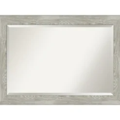 Kirkland's Home Dove Gray Scoop Frame Beveled Mirror, 42X30 In.- Decorative Mirrors