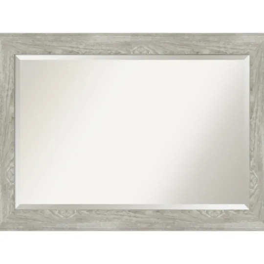 Kirkland's Home Dove Gray Scoop Frame Beveled Mirror, 42X30 In.- Decorative Mirrors