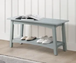 Kirkland's Home Dove Rustic Farmhouse Wood Bench- Benches & Ottomans