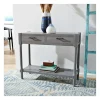 Kirkland's Home Dove Turned Leg Rustic Console Table- Console Tables