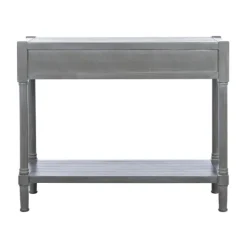 Kirkland's Home Dove Turned Leg Rustic Console Table- Console Tables
