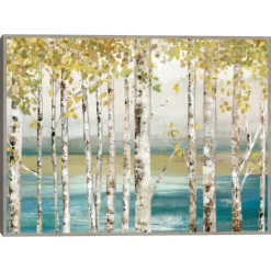 Kirkland's Home Down By The River Framed Canvas Art Print- Framed Art